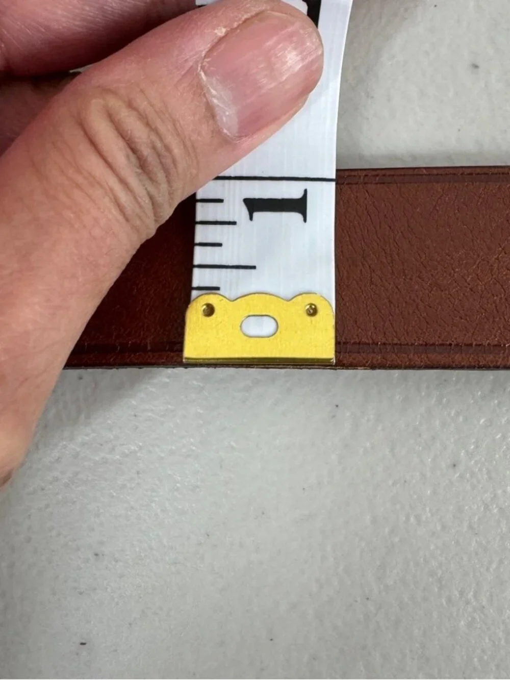 Swedish Leather Belt Brown Genuine Leather Silver Buckle Classic